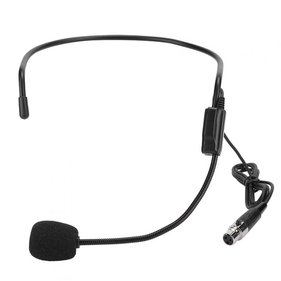 Mini XLR 3pin Headset Microphone for Performance, Portable Bodypack Mic Set, 2-Pack
