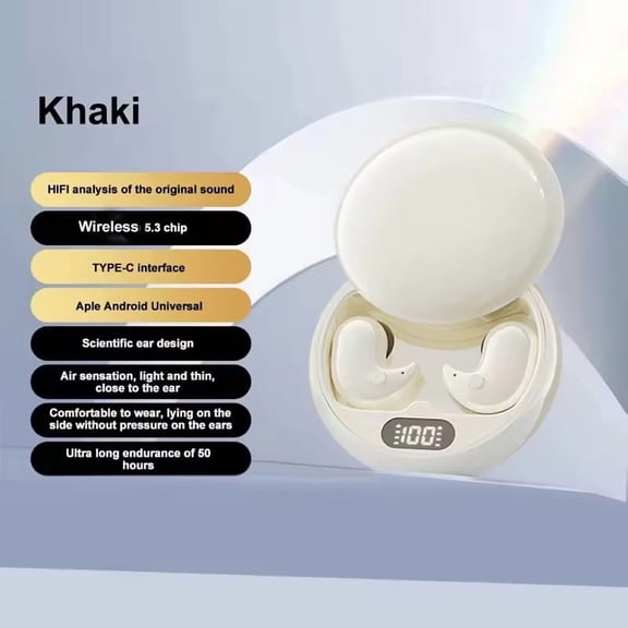 Mini Y36 Sleep Invisible Earphones Bluetooth 5.3 Waterproof TWS Wireless Earphones with Microphone Sports Stereo Earphones