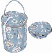 Mini Yarn Storage Bags Light Steel Blue Small Yarn Bag with Holes Portable Yarn Storage Case Mini Project Organizer Crochet Thread Sewing Accessories for Carry Crochet Hooks Skein Yarn Blue