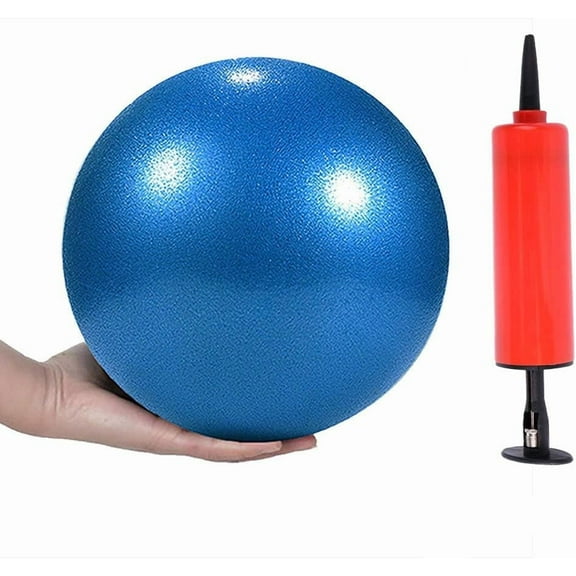 Mini Yoga Pilates Ball 10 Inch for Stability Exercise Training Gym Anti Burst and Slip Resistant Balls with Inflatable Straw