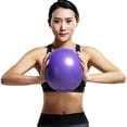 thumbnail image 1 of Mini Yoga Pilates Ball 10 Inch for Stability Exercise Training Gym Anti Burst and Slip Resistant Balls with Inflatable Straw, 1 of 5