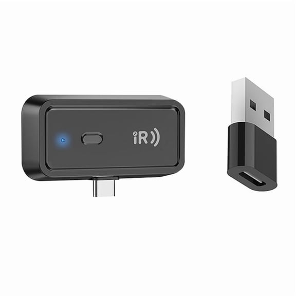 Mini Zigbee IR Smart Remote Control with Voice Timing with USB Adapter for TV Fan Air Conditioner,1 x IR Smart Remote Control 1 x USB Adapter,Black