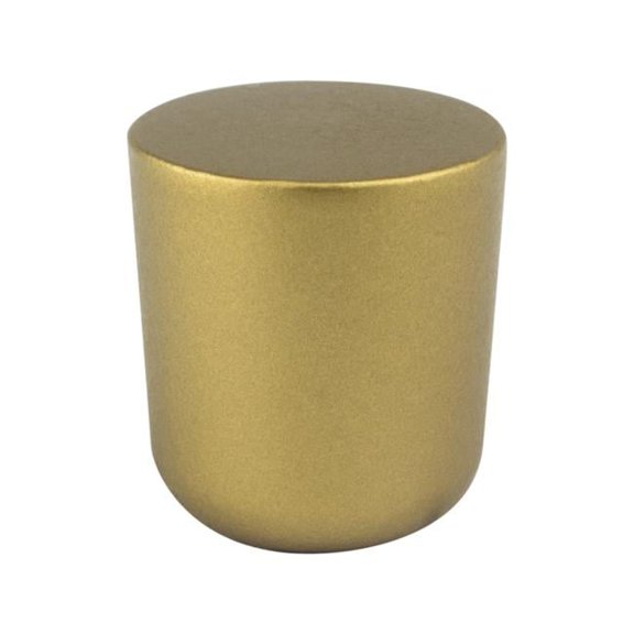 Mini Zinc Round Cabinet Knob, Honey Gold - Large