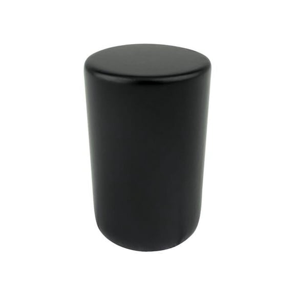 Mini Zinc Round Knob, Black - Small