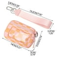 thumbnail image 1 of Mini Zip Around Wristlet Wallet for Women Waterproof Detachable Keychain Pouch Wristlet Portable Phone Coin Purse Coin Pocket Solid Print Small Wallet with Key Ring, 1 of 5