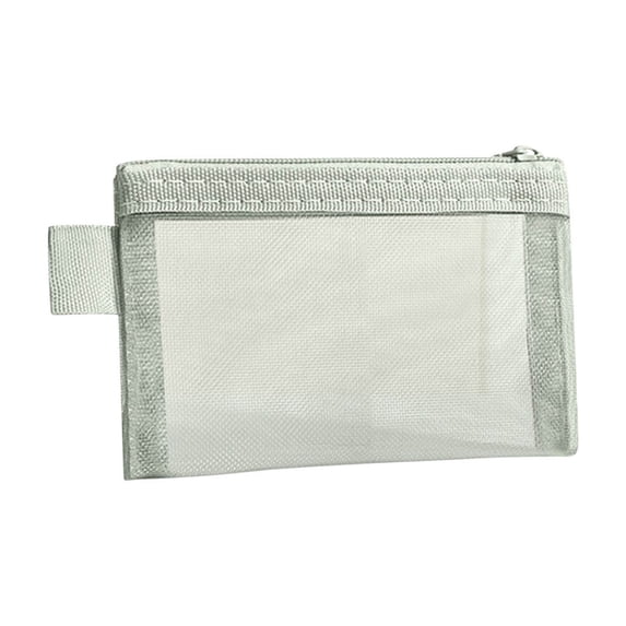 Mini Zipper Mesh Bags,4.3x3 Inch Clear Lightweight Nylon Small Mesh Pouch,Travel Organizer Pouches for Stationery Storage,Coin Purse,Light Small Items,Green