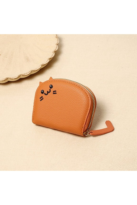Mini Zipper Wallet,Small Card Holder,Compact Cute Wallet,Women Girls Card Organizer,Personalized Small Purse,Exquisite Lovely Shape Wallet Holiday Gifts