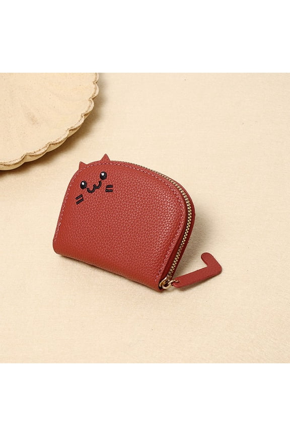 Mini Zipper Wallet,Small Card Holder,Compact Cute Wallet,Women Girls Card Organizer,Personalized Small Purse,Exquisite Lovely Shape Wallet Holiday Gifts