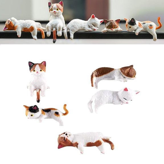 Mini cat desktop model,car dashboard decoration rearview mirror accessories,cat decoration for computer monitors,car interior,desktop decoration,fun rearview mirror gifts.