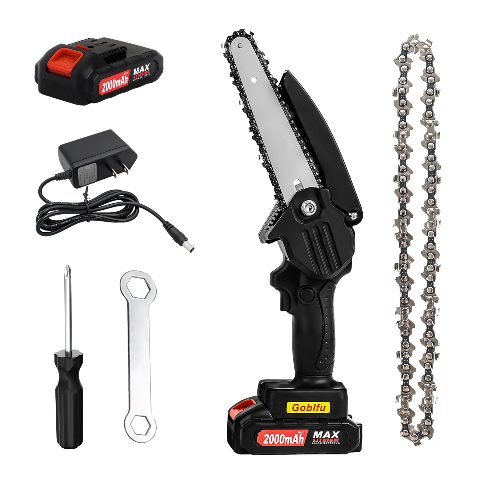Mini chainsaw for home use: 6" inch chainsaw for backyard branch trimming