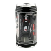 Mini coke can speed remote control radio remote control mini racing car with LED lights toy children's Christmas gifts，Black
