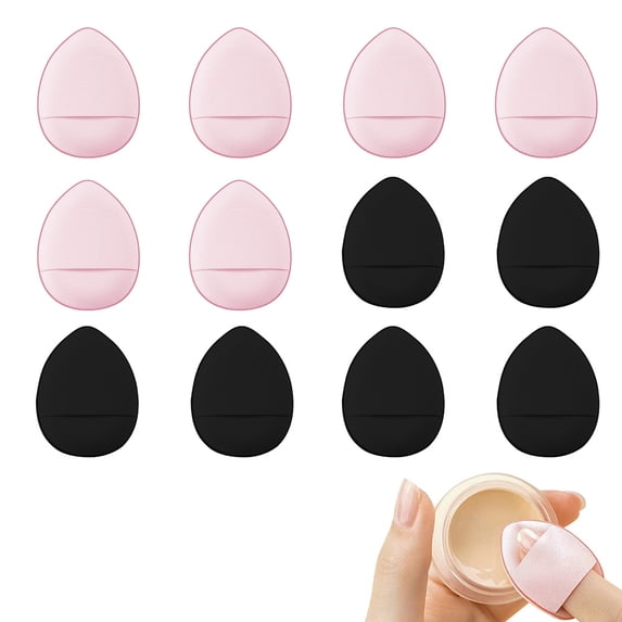 Mini cotton pads, air cushion makeup puffs, 12 pieces