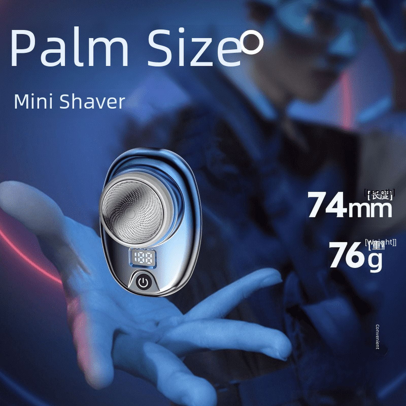 Mini electric shaver men's rechargeable razor travel portable beard ...