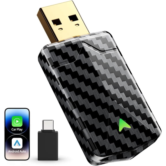 Mini for & (2026 ), No Delay, & Connection, Plug & Play, Converts Wired to Dongle for 2016+ , -A/Type-C Port