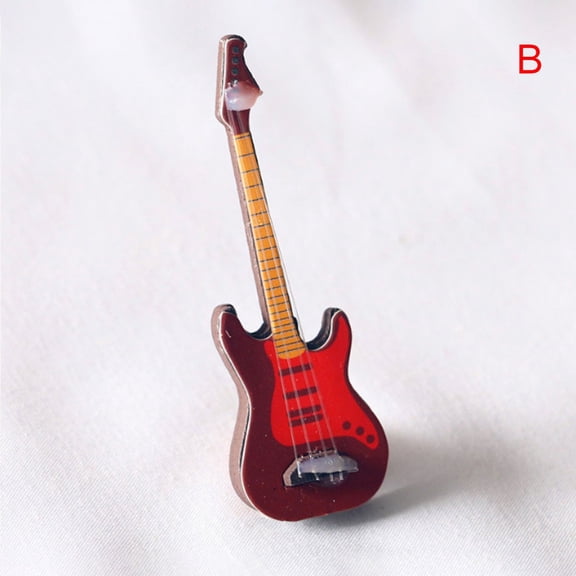 Mini furniture model classical guitar popular electric guitar shooting instrumen