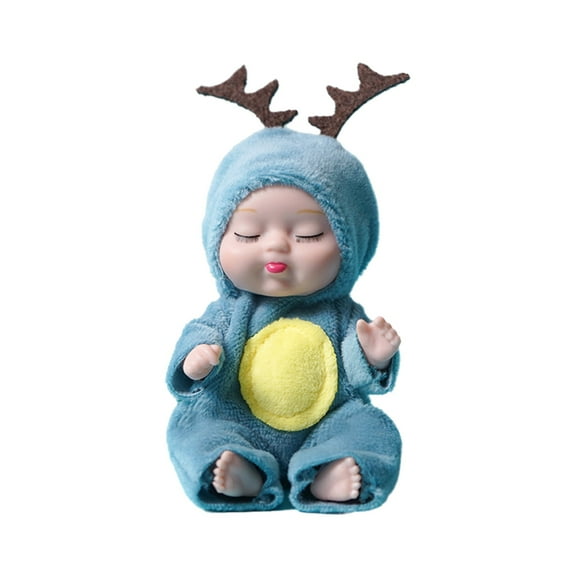 Mini kids Dolls Lifelike Realistic Kids Dolls Animal Clothes Cute Tiny Gifts for Kids Birthday Party Cute Style