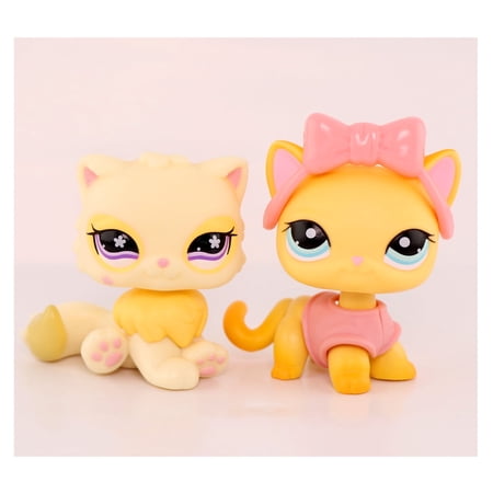 Mini lps shop Short Hair Cat #339 Persian Cat #763 with 2pcs Accessories lps Collection Kids Girl Boy Gift Animal Figure Toy