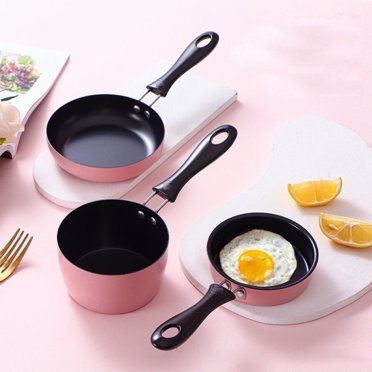 4 Cup Egg Frying Pan Nonstick Mini Stainless Steel Frying Pan With Folding Handle Portable 838437