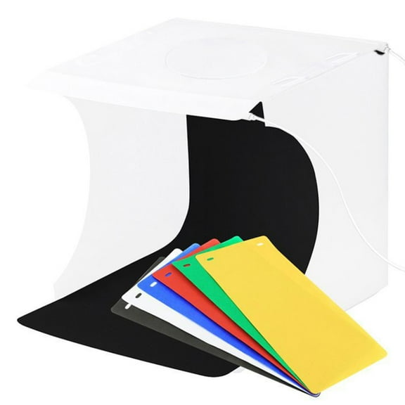 Mini photo studio light box photo shooting tent set portable folding photo lamp tent set 40 LED lights + 6 kinds of color background suitable for small products