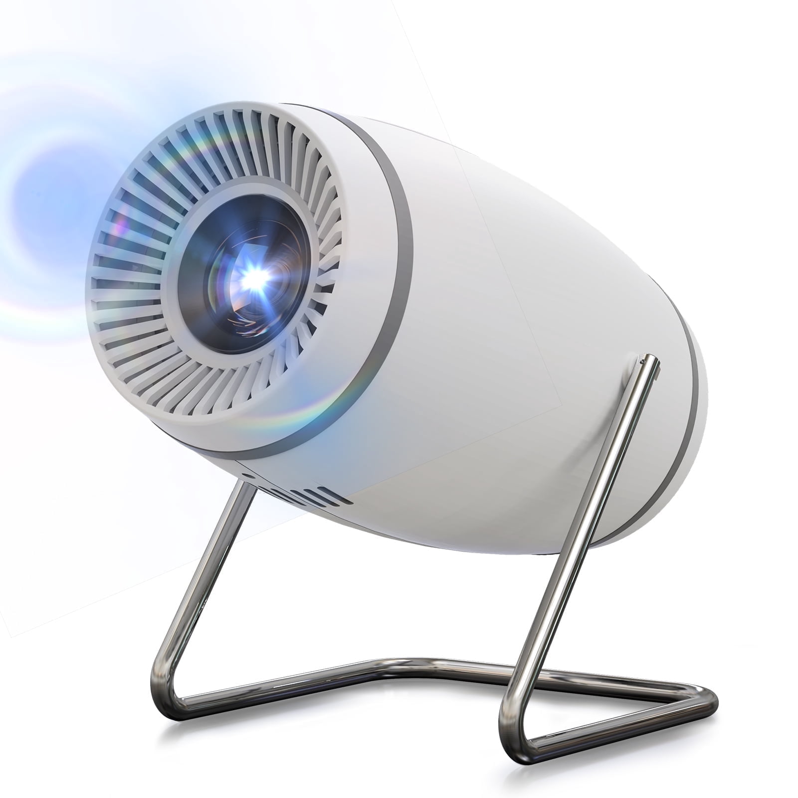 Maypug Mini Portable Projector with WiFi, Bluetooth, 4K 1080P Support, Auto Keystone, 130'' Screen