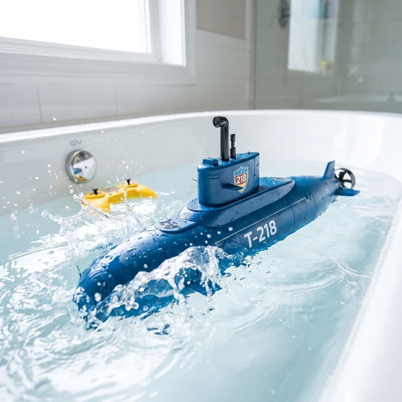 Mini remote control submarine, Toy Submarine STEM Learning Experiment Toy, Remote Operated Underwater Boat for Pool Bathtub and Outdoor Water Play