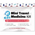 thumbnail image 1 of Mini travel medical kit – combination pack of various over-the-counter medicine packs – single medical kit for emergencies, first aid, cruises, and camping – compact size suitable for wallets, bags,, 1 of 4
