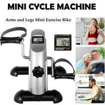 Mini under desks bicycles Stepper Exercise Bike Digital Under Desk Bike with LCD Screen Display Pedal Exerciser Peddler for Leg Arm