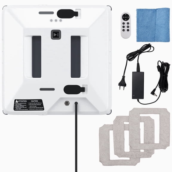 Mini Window Cleaning Robot, Compact Design, Dual Tank with Ultrasonic Nozzle, Intelligent Path Planning, Anti-Slipping System