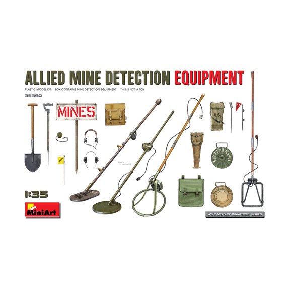 MiniArt Models Allied Mine Detection Equipment New