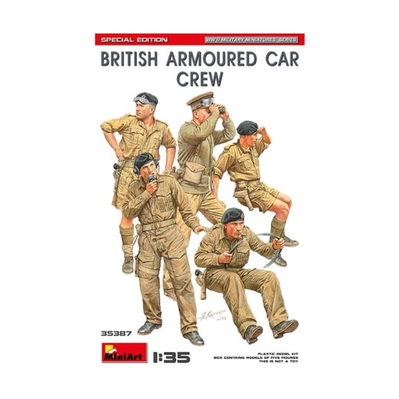 MiniArt Models British Armoured Car Crew (Special Edition) New