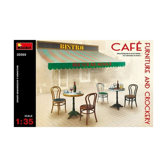 MiniArt Models Cafe Furniture & Crockery New