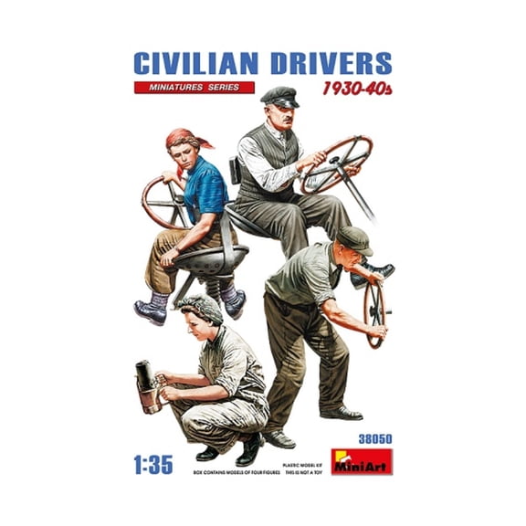 MiniArt Models Civilian Drivers 1930-40s New