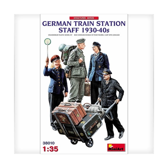 MiniArt Models German Train Station Staff - 1930s-40s New