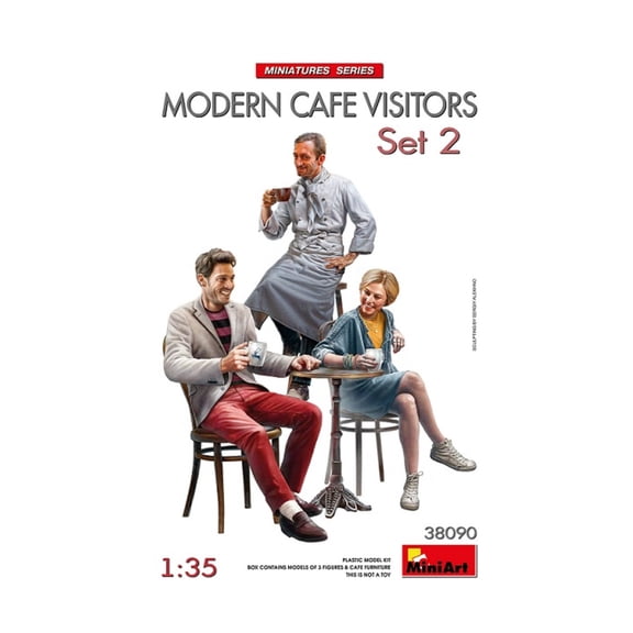 MiniArt Models Modern Cafe Visitors Set 2 New
