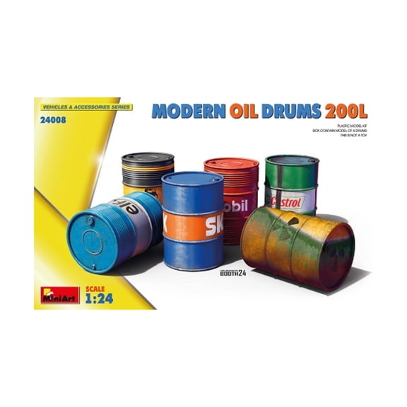 MiniArt Models Modern Oil Drums 200L New