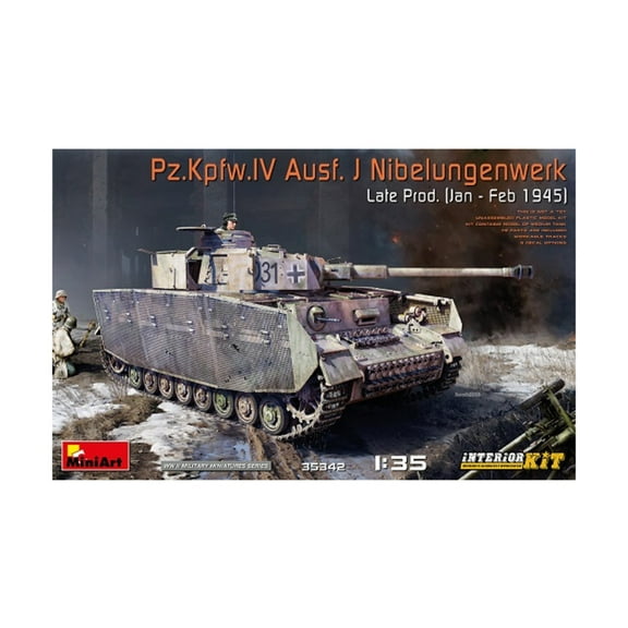 MiniArt Models Pz.Kpfw.IV Ausf. J Nibelungenwerk w/Full Interior Kit (Late Production) New