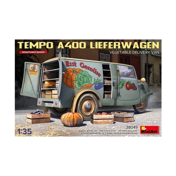 MiniArt Models Tempo A400 Lieferwagen Vegetable Delivery Van New