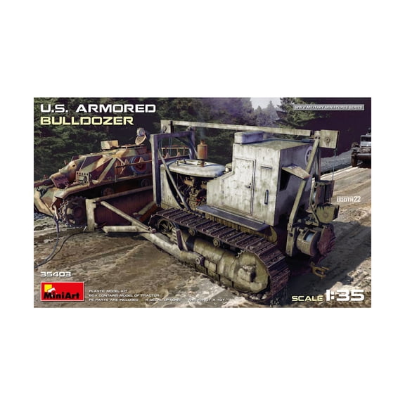 MiniArt Models WWII U.S. Armoured Bulldozer New