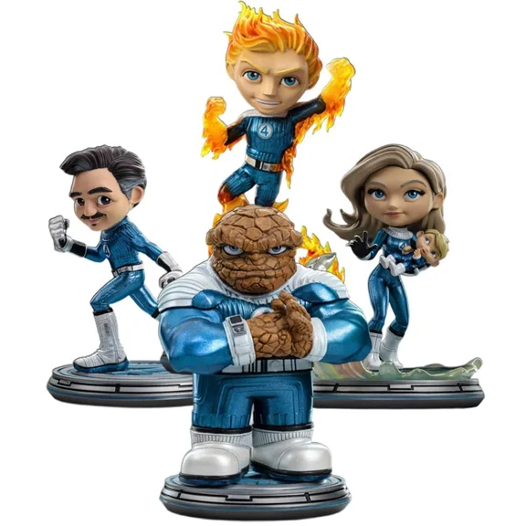 MiniCo Fantastic Four Metallic First Steps 4 Pack (AE Exclusive)