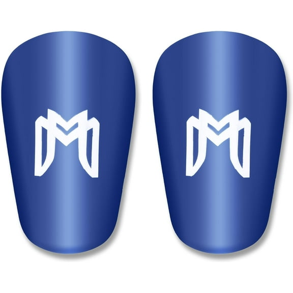 MiniGuards - Mini Shin Guards for Soccer Players - Tiny Shin Pads for Men, Women, Teens - Miniature Shin Guards 3.9 x 2.4 inch - Perfect for High Level Soccer Athletes (Blue)