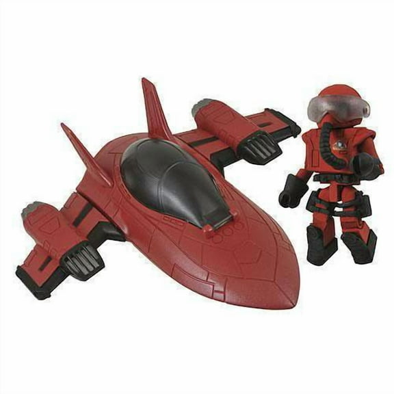 Minimates M.A.X. Red Stealth Jet Mini-Vehicle