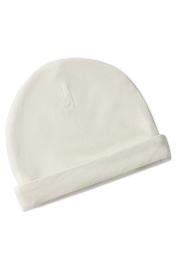 Infant Unisex Rayon from Bamboo Blend Beanie, 6 Months, Winter White