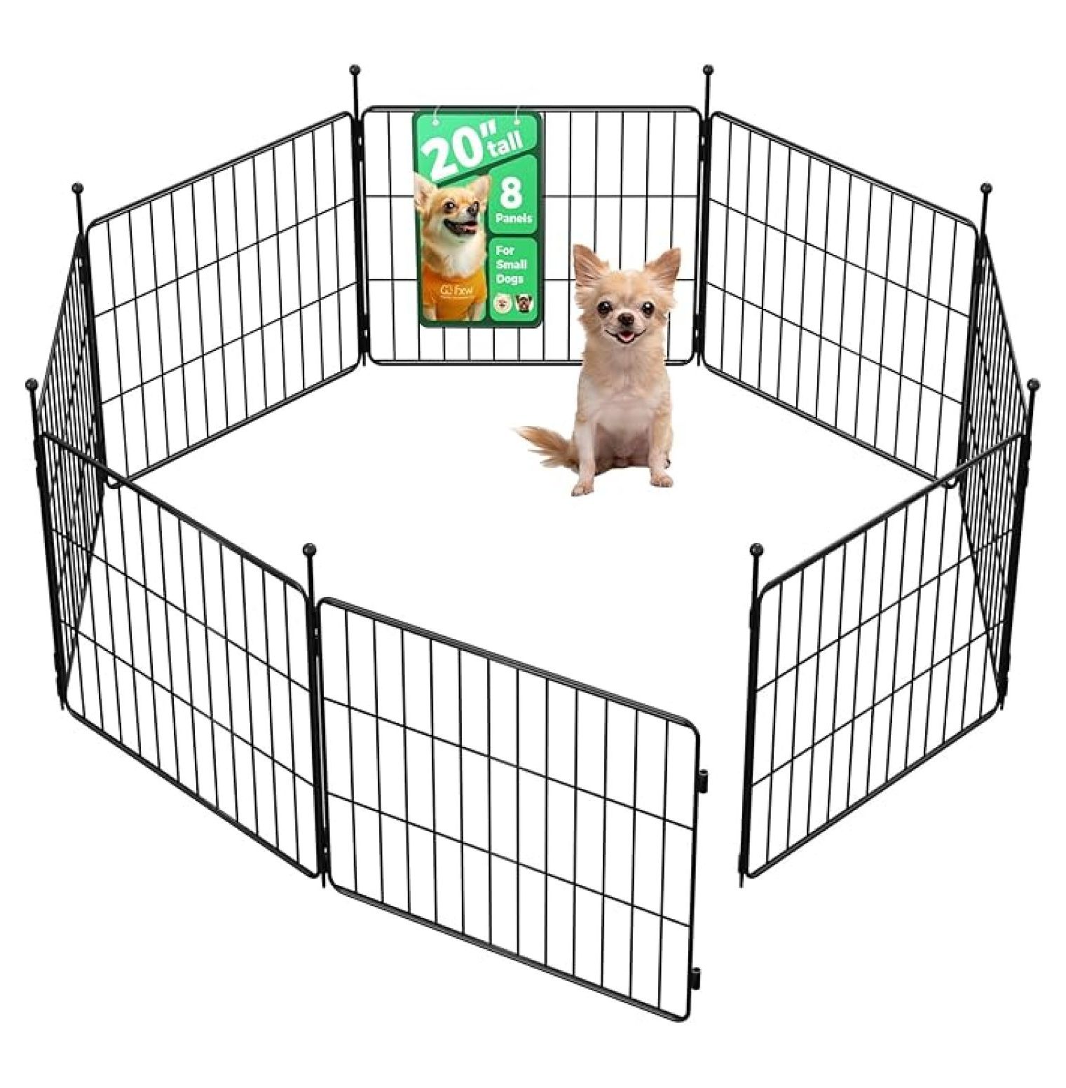 MiniPaws Unleashed Dog Playpen, Indoor Exercise Pen with Expandable ...