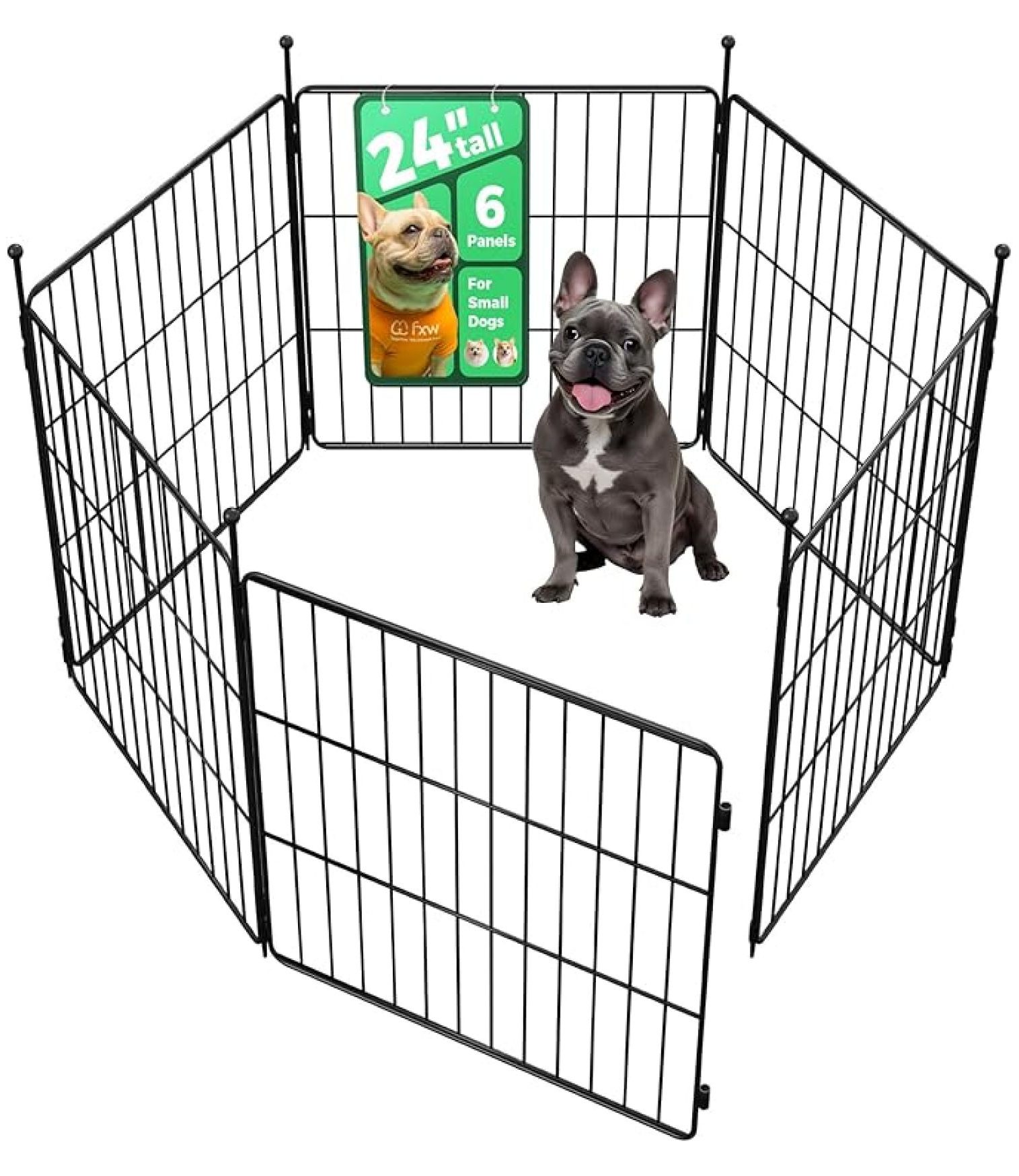 MiniPaws Unleashed Dog Playpen, Indoor Exercise Pen with Expandable ...
