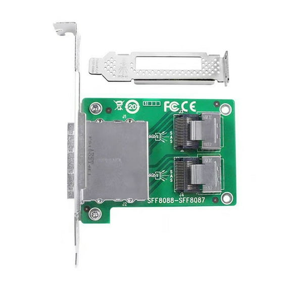 MiniSAS Adapter Card SFF-8087 to SFF-8088 Dual Port SAS Card Internal to External Card