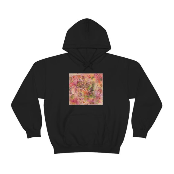 Miniaday Designs Unisex Heavy Blend™ Hooded Sweatshirt The Iridescent Dragonfly Dreams Collection