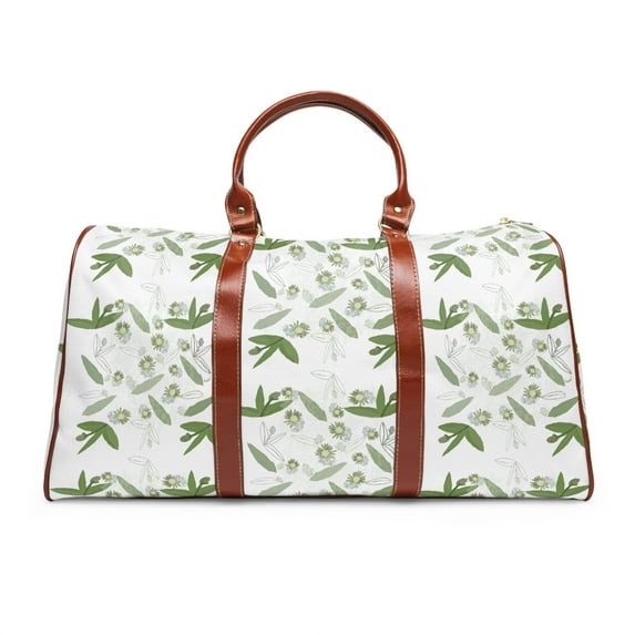 Miniaday Designs Waterproof Travel Bag Multicolor Serene Botanical Unisex