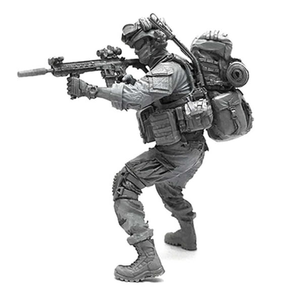 "Miniature 1/35 Modern U.S Army Special Forces Battle Status Individual Soldier Resin Model Figure Kit AH-05"