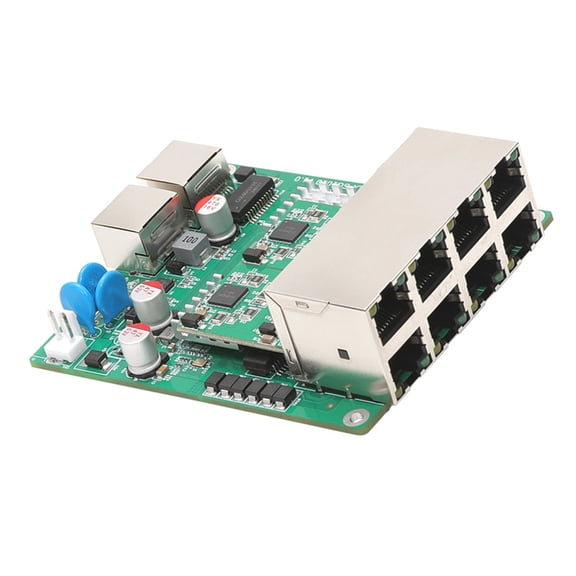 Miniature 10 Port 10/100/1000Mbps Networking Switches 8 Port 48V PoEs For Small Business And Iots