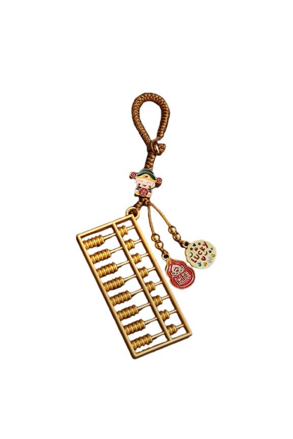 Miniature Abacus Keychain Pendant Charm Convenient for Adding A Touch Of Eleganr and Fortunes To Daily Life Ornament